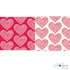 With Love Paper / 1 Hoja Cartulina Doble Cara Corazones Descontinuado Pebbles