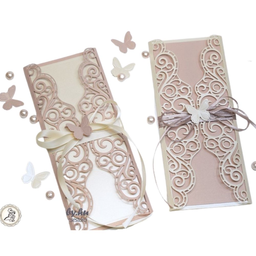 Thinlits Invitation Wrapper Die / Suaje de Invitación Caladita Descontinuado Sizzix