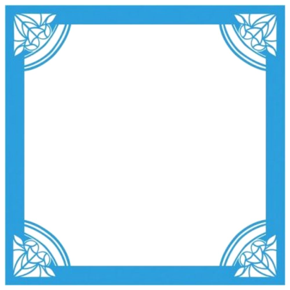 Embossalicious Art Deco Frame 8" x 8" / Folder de Grabado Grande Esquinas Decoradas Folders de Grabado Crafter&