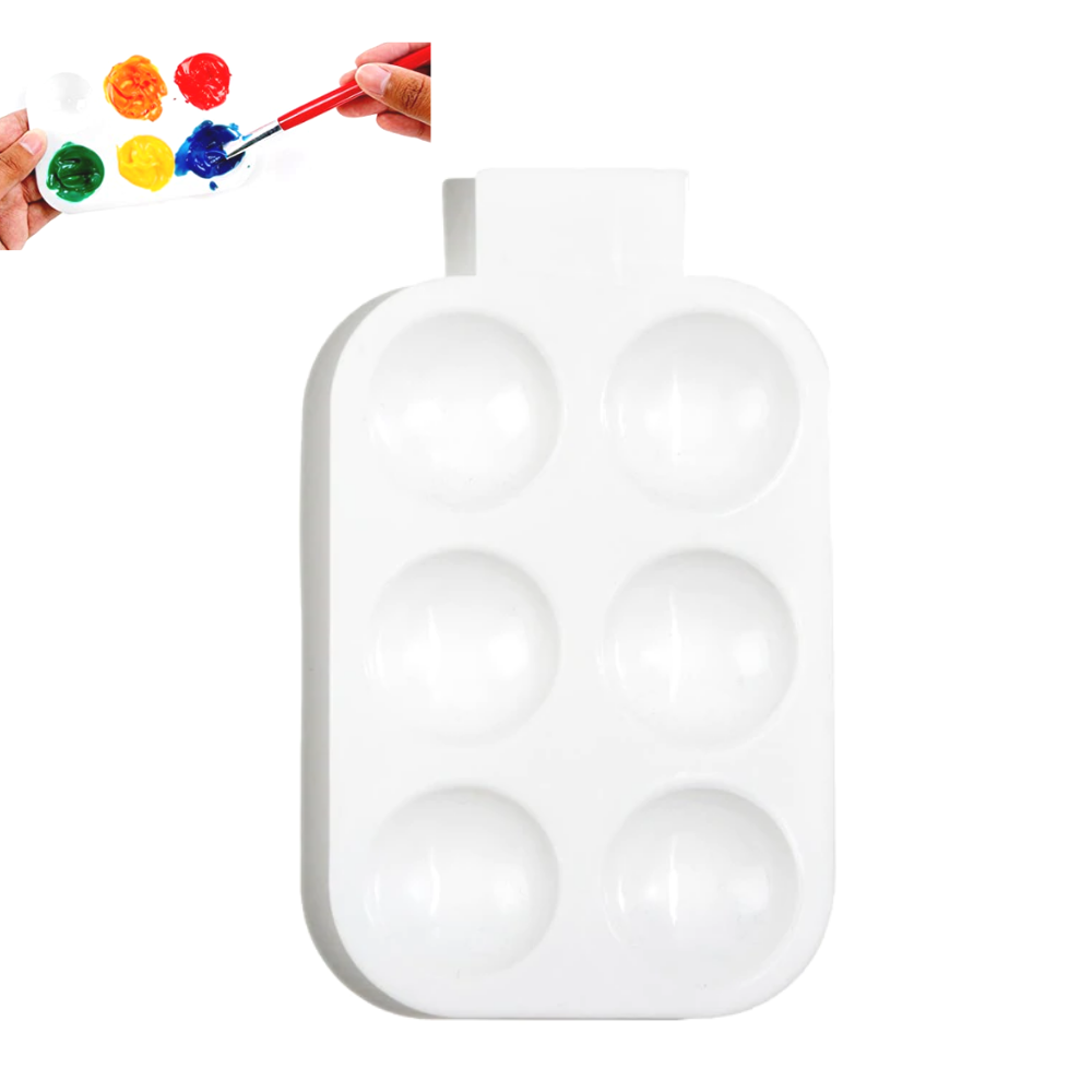 White Plastic Palette / Paleta Blanca Para Pintura Descontinuado Cousin