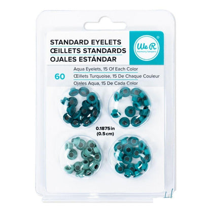 Standard Eyelets Aqua / Ojillos Estandar Agua Eyelets, Ojilos We R Memory Keepers