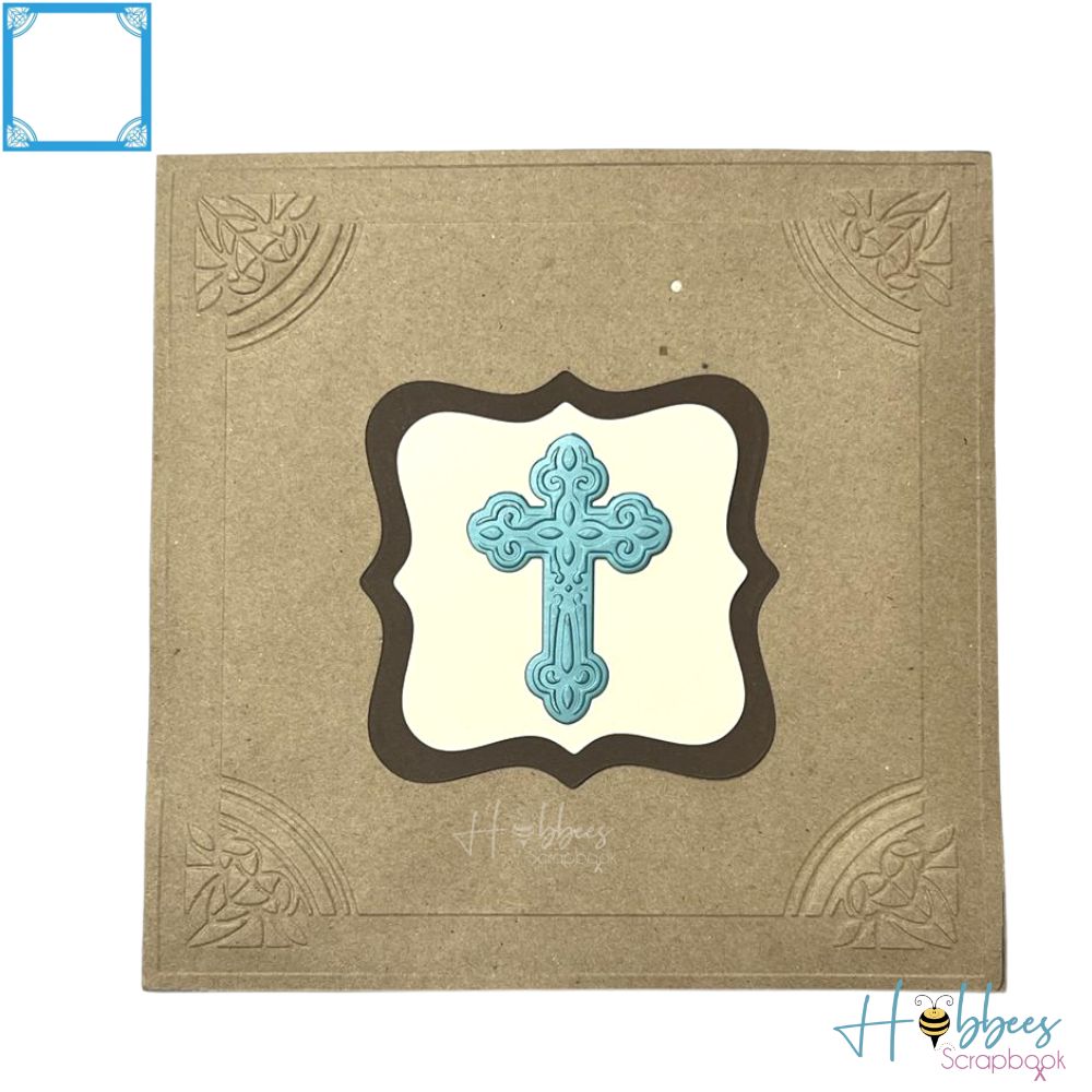 Embossalicious Art Deco Frame 8" x 8" / Folder de Grabado Grande Esquinas Decoradas Folders de Grabado Crafter&