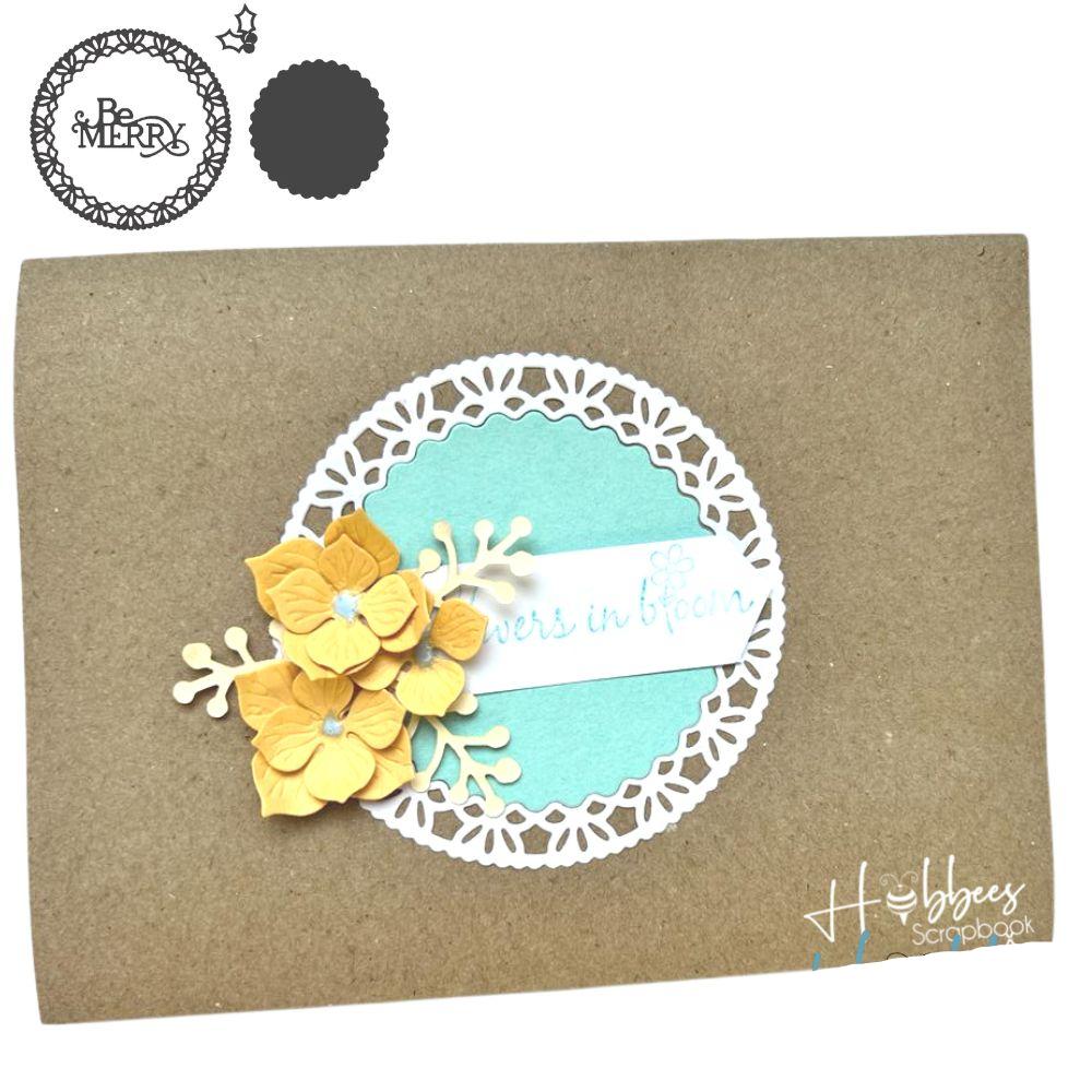 Be Merry Lace Doily Die / Suaje de Blonda Navideña Dados de Corte / Suajes / Troqueles Ultimate Crafts