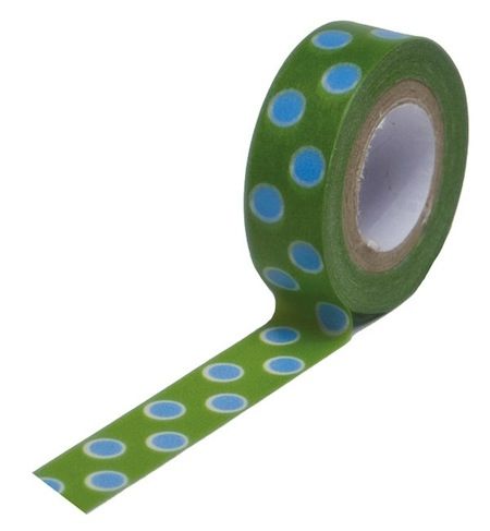 Washi Tape Polka Dot Boy / Cinta Adhesiva Puntos Descontinuado Queen&amp;Co
