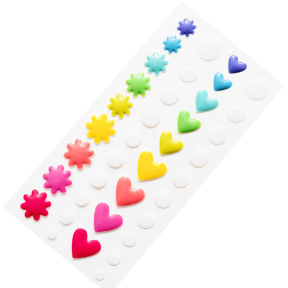 Enamel Dots Bloom Street / Estampas en 3D Decorativas Stickers Heidi Swapp