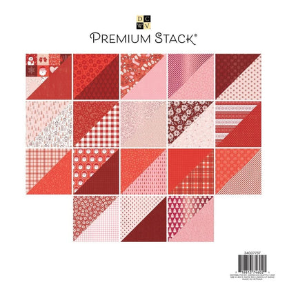 Frosted Peppermint Cardstock / Block de Cartulina Navidad Tonos Rojos Descontinuado DCWV