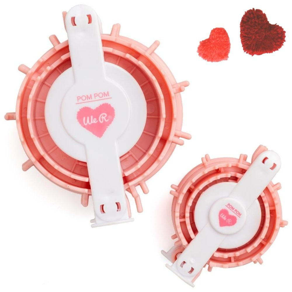 Heart Pom Pom Makers / Herramienta Para Crear Pompones Descontinuado We R Memory Keepers