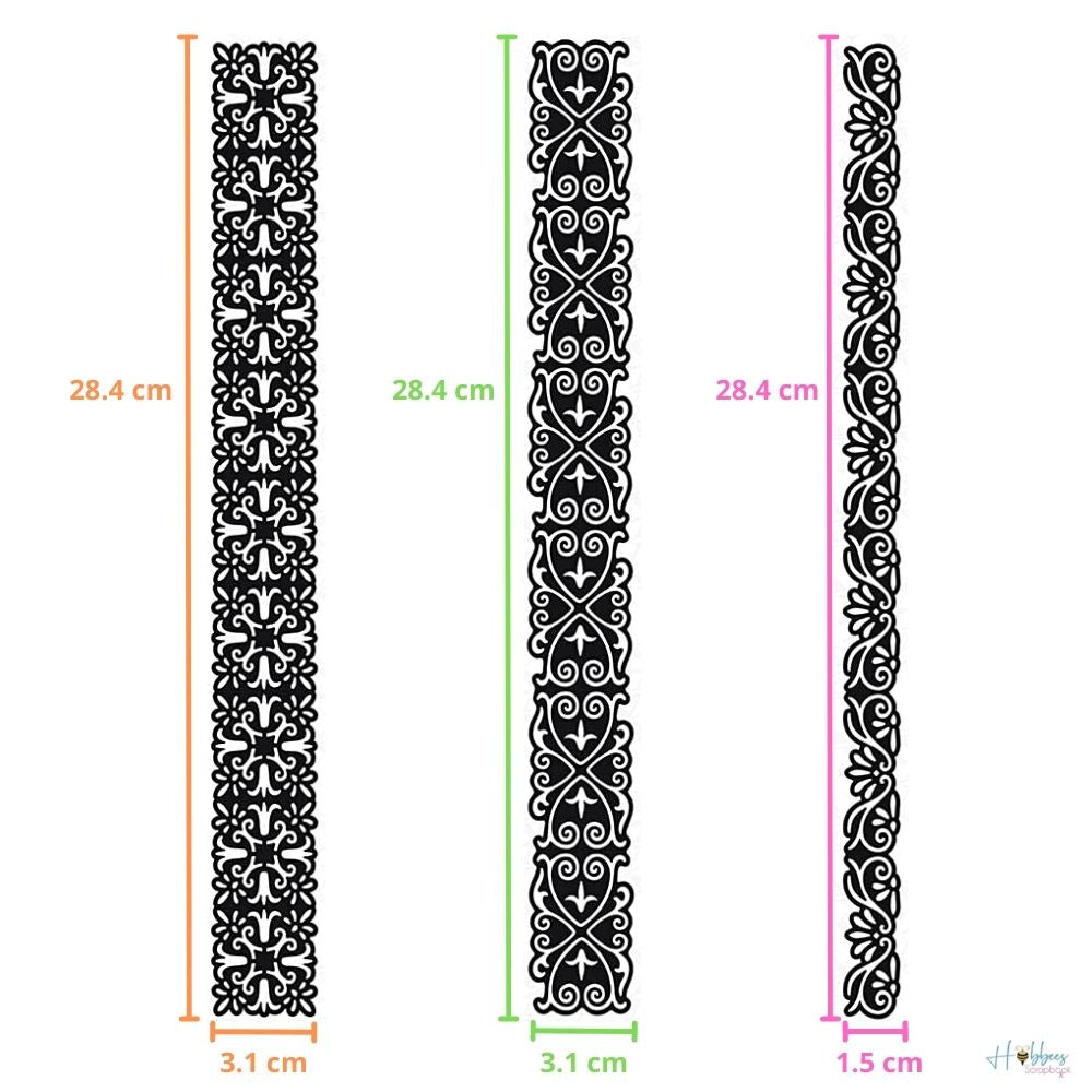 Vintage Borders Die Cut / Suajes de Bordes Antiguos Descontinuado XCut