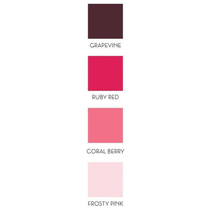 Red Cosmos Crisp Dye Ink Oval Set / 4 Cojines de Tinta Rojos y Rosas Descontinuado Altenew
