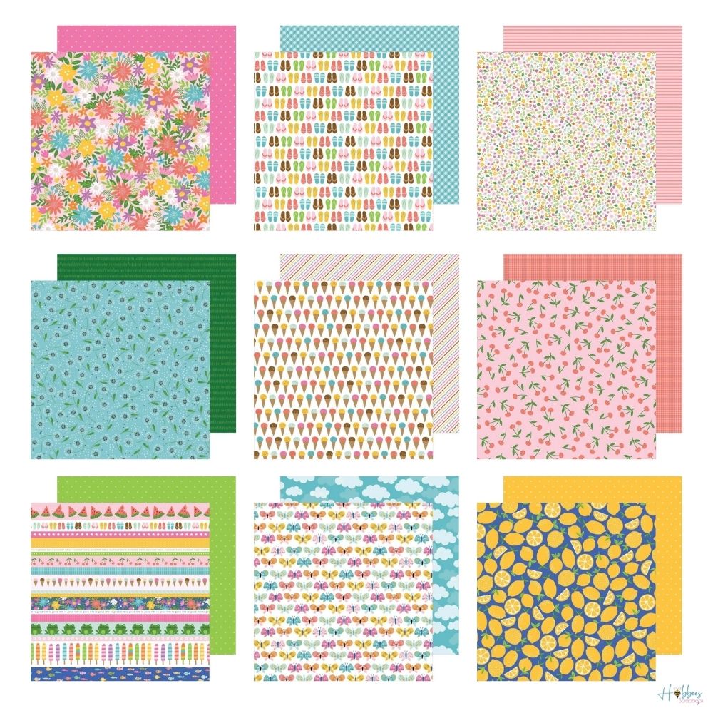 Sun &amp; Fun Paper Pad 6 x 8" / Block de Papel Verano Papel Pebbles