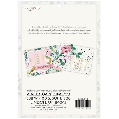 Garden Party Paper Pad 8 x 6" / Block de Papel Flores Descontinuado American Crafts