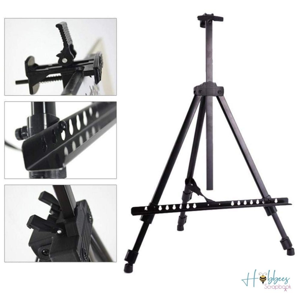Metal Folding Easel / Caballete de Aluminio Negro Descontinuado hobbees