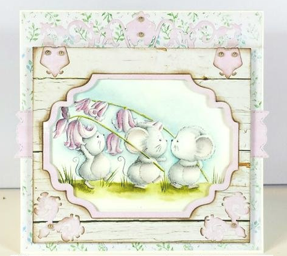 Cling Stamps Bluebell Parade / Sello Cling de Ratones Descontinuado LDRS Creative