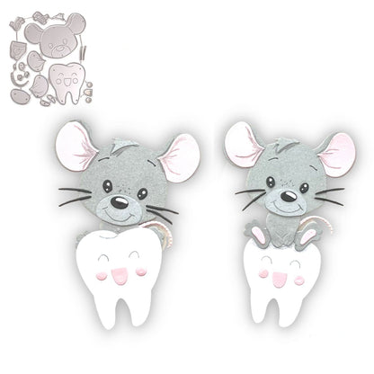 Suaje de Ratón de los Dientes Pérez Dados de Corte / Suajes / Troqueles Hobbees