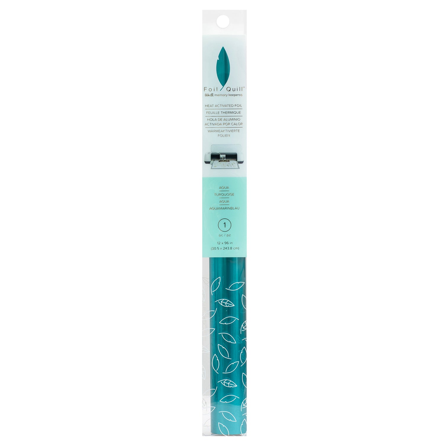 Heat Activated Foil Quill Aqua / Aluminio Reactivo Azul Agua Foil We R Memory Keepers