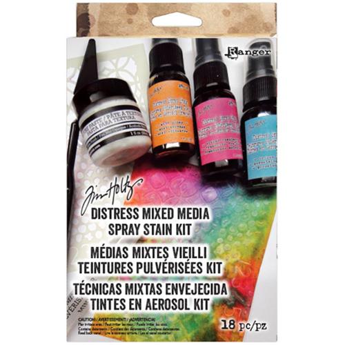 Tim Holtz Distress Mixed Media Spray Stain Kit / Juego de Spray en Aerosol Descontinuado Ranger