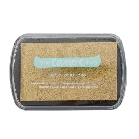 Pigment Ink Pad Gold / Almohadilla de Tinta Color Oro Descontinuado American Crafts