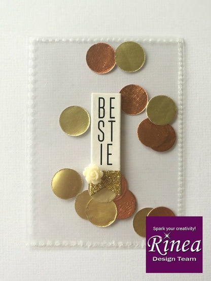 Metallics Foiled Papers 6"x12" / 12 Hojas de Papel Tipo Alumino Doble Cara Metalicos Papel Rinea