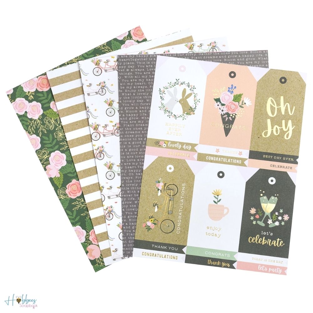 Lovely Moments Paper Pad 6 x 8" / Block de Papel Tiernos Momentos Descontinuado Pebbles