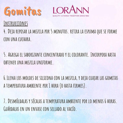 Gummy Mix / Polvo para Preparar Gomitas Repostería Lorann Gourmet