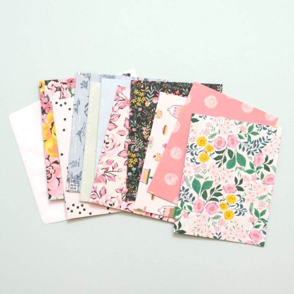 Garden Party Paper Pad 8 x 6" / Block de Papel Flores Descontinuado American Crafts