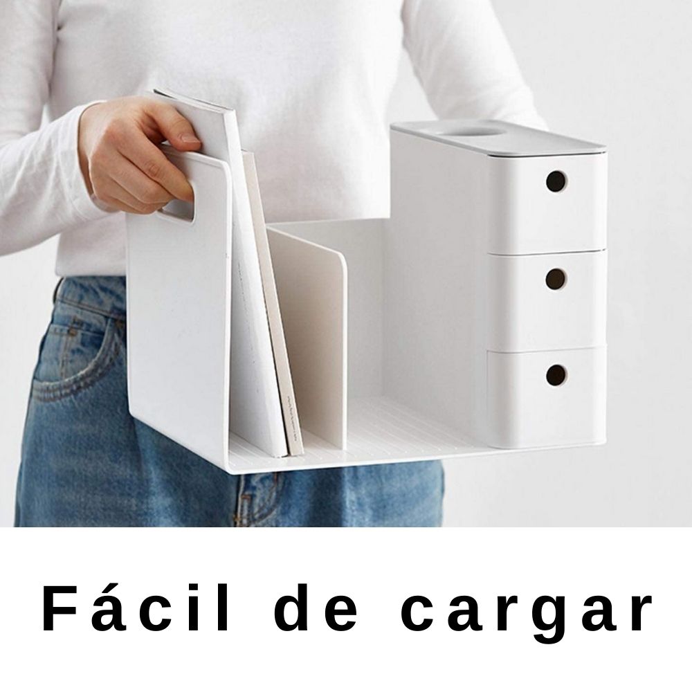 Combo Rack Organizer / Organizador Blanco para Escritorio Descontinuado American Crafts