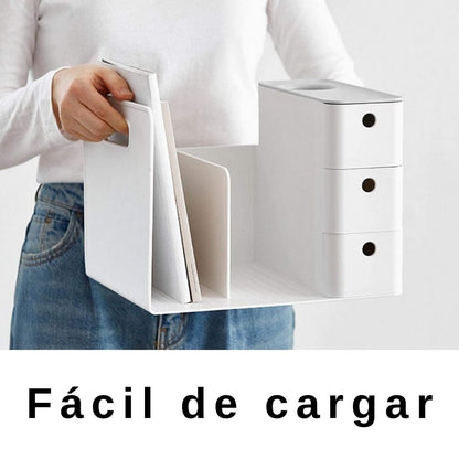 Combo Rack Organizer / Organizador Blanco para Escritorio Descontinuado American Crafts