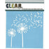 Dandelion Wind Stencil/ Esténcil Dientes de León Esténciles / Plantillas Clear Scraps