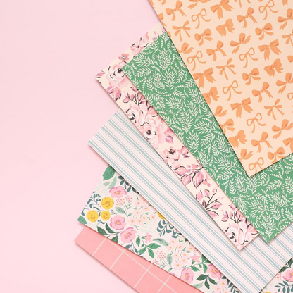 Garden Party Paper Pad 12 x 12" / Block de Papel Flores Papel American Crafts
