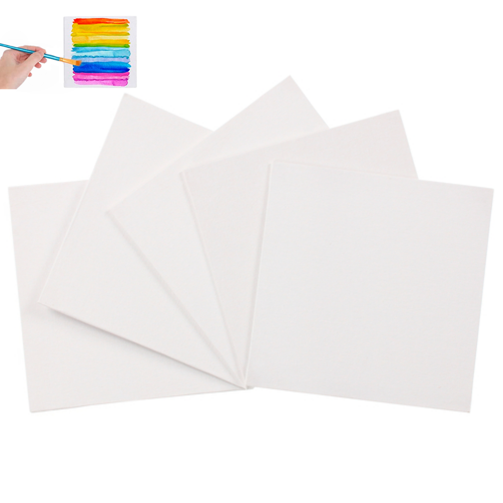 Canvas Panel Pack 8 x 8" / 5 Lienzos para Pintar Lienzos Art Supply Basics