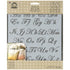 FolkArt Painting Stencil Script / Esténcil Alfabeto Cursiva Descontinuado Plaid
