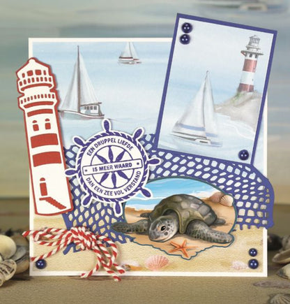 Maritime Nautical Frame Cutting Die / Suaje de Marco Náutico Descontinuado Amy Design
