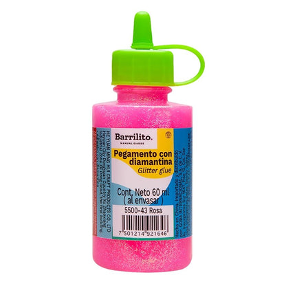 Pegamento Diamantina Fina Color Rosa Descontinuado Barrilito