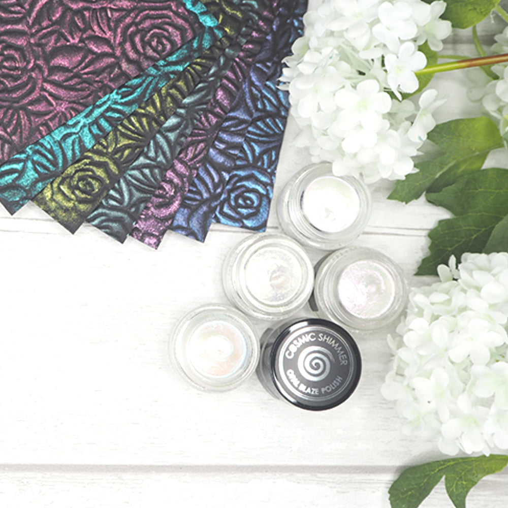 Cosmic Shimmer Opal Blaze Polish Gilded Avocado Pastas Texturizadoras y Medios Mixtos Creative Expressions