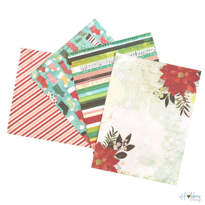 Warm Wishes Paper Pad 6 x 8" / Block de Papel Navideño Papel American Crafts