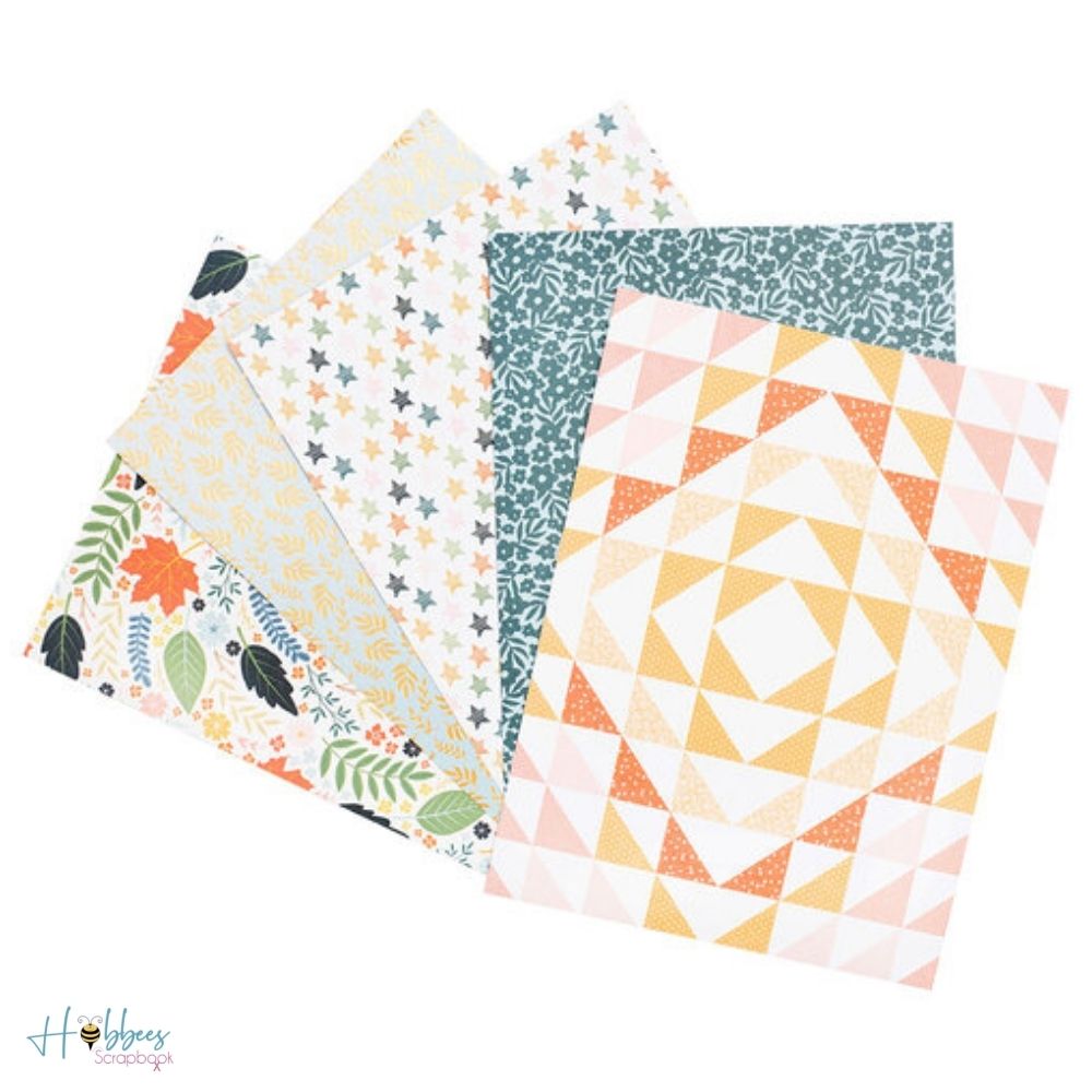 Bungalow Lane Paper Pad 6 x 8" / Block de Papel Flores y Mosaicos Descontinuado American Crafts