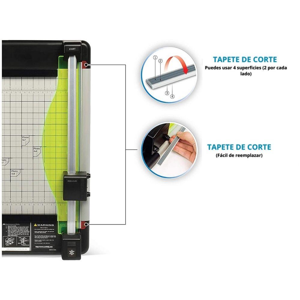 Heavy-Duty Rotary Trimmer 12 in / Cortadora con Capacidad de 36 Hojas Cortadoras / Guillotinas Carl