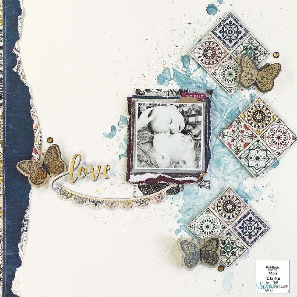 Storyteller Paper Pad 12 x 12" / Block de Papel Estampado Descontinuado Vicki Boutin