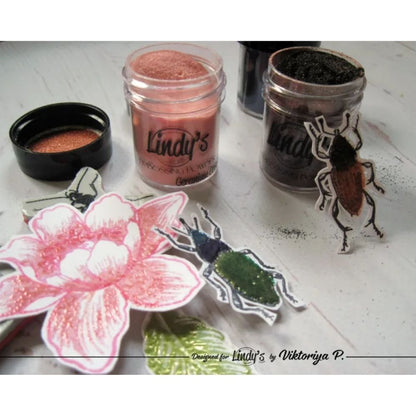 Embossing Powder Autumn Leaves Set / 5 Polvos de Embossing Metálicos Polvos de Embossing Lindy&