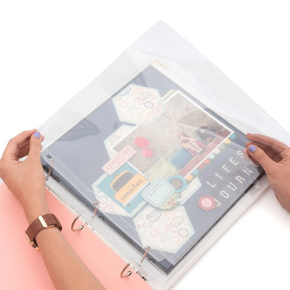 Page Protector 12 x 12" Pack / 10 Protectores para Papel Almacenamiento y Organización Colorbok