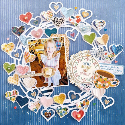 Bungalow Lane Paper Pad 12 x 12" / Block de Papel Flores y Mosaicos Papel American Crafts