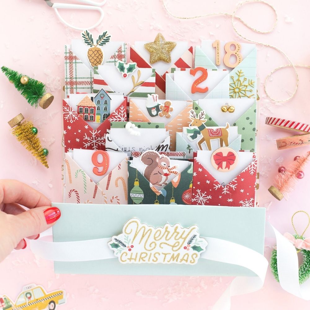 Busy Sidewalks Paper Pad 12 x 12" / Block de Papel de Navidad Papel Crate Paper