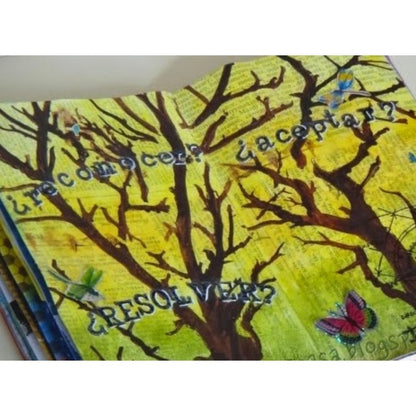 Branches Reversed Stencil/ Esténcil de Ramas Descontinuado The Crafters Workshop