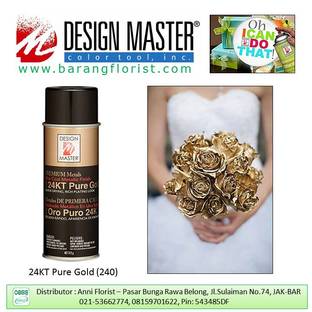 Premium Metals Spray Paint Pure Gold / Pintura en Spray Oro Puro Descontinuado Design Master