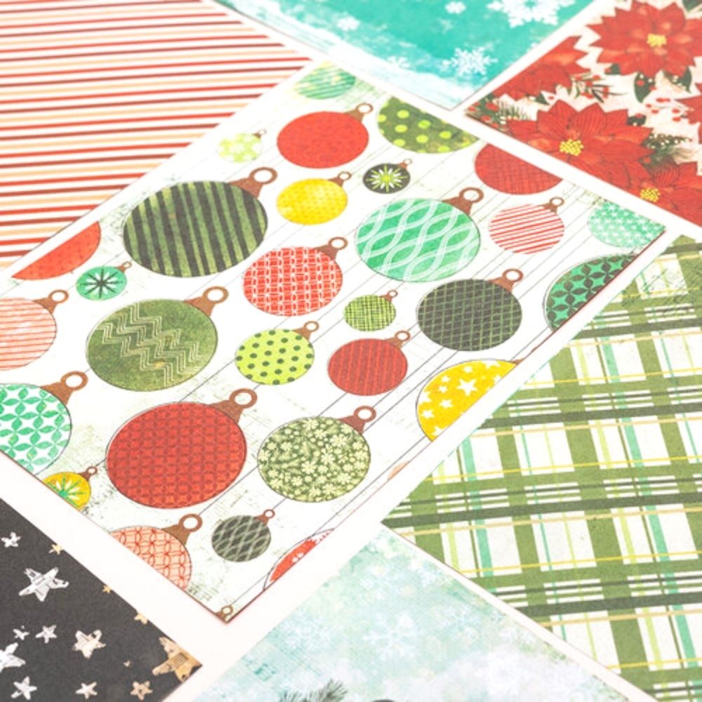 Warm Wishes Paper Pad 6 x 8" / Block de Papel Navideño Papel American Crafts