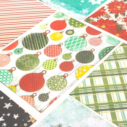Warm Wishes Paper Pad 6 x 8" / Block de Papel Navideño Papel American Crafts