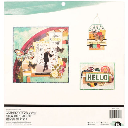 Storyteller Paper Pad 12 x 12" / Block de Papel Estampado Descontinuado Vicki Boutin