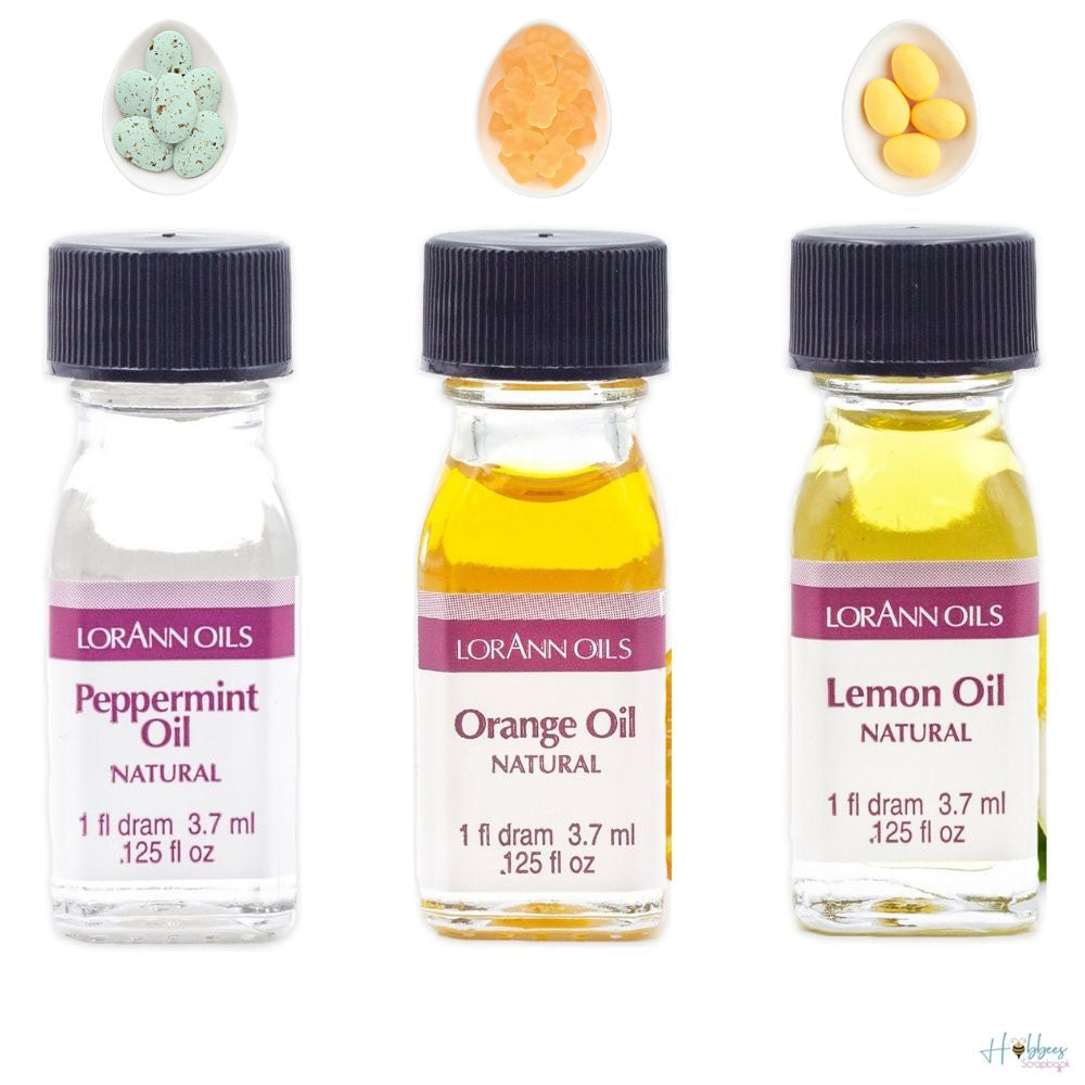 All Natural Flavorings / Saborizantes de Menta, Naranja, Limón Repostería Lorann Gourmet