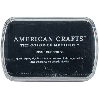 Black Quick Drying Pigment Ink / Tinta para Sellos de Secado Rápido Negro Descontinuado American Crafts
