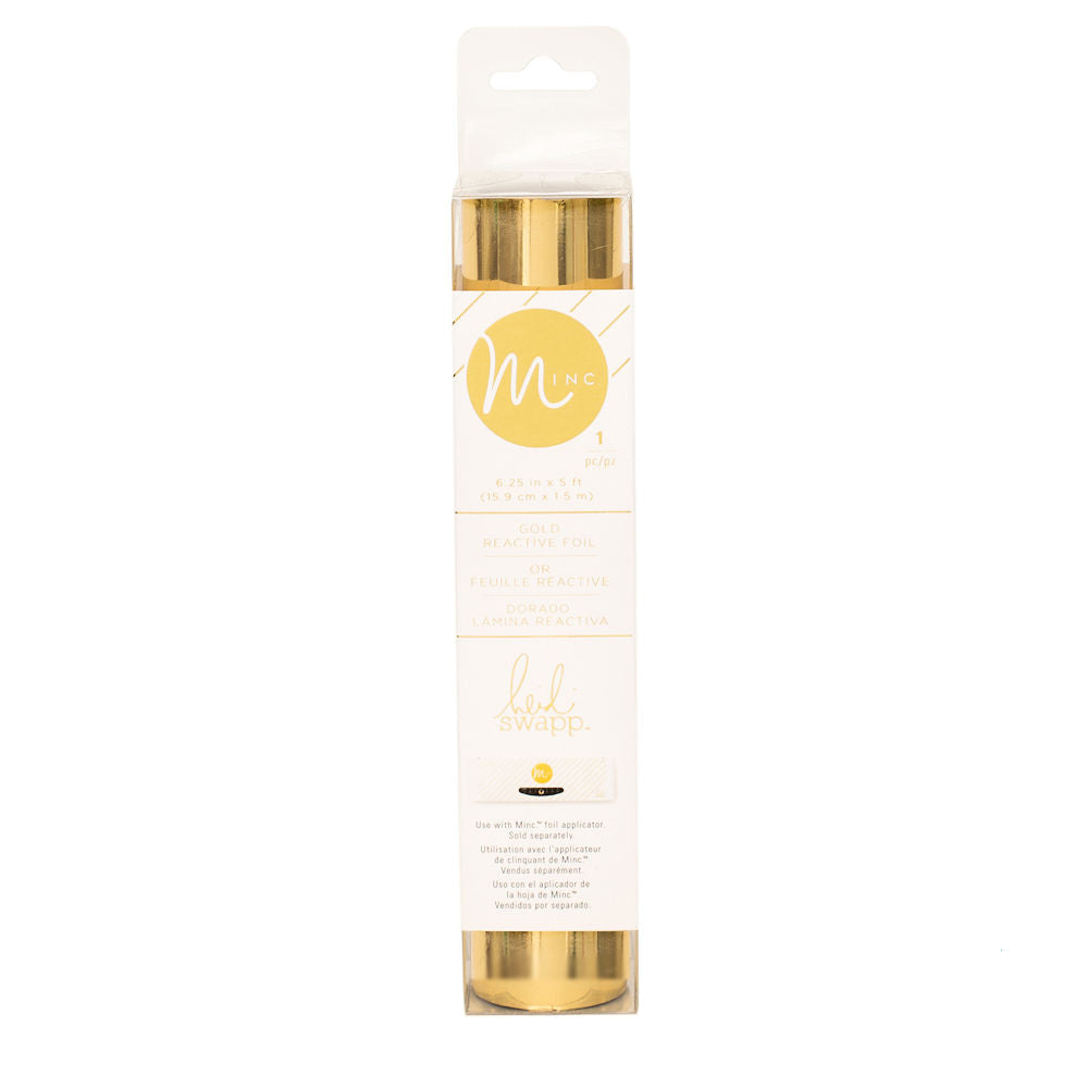 6" Minc Gold Reactive Foil / Rollo de Papel Metalizado Dorado Foil Heidi Swapp